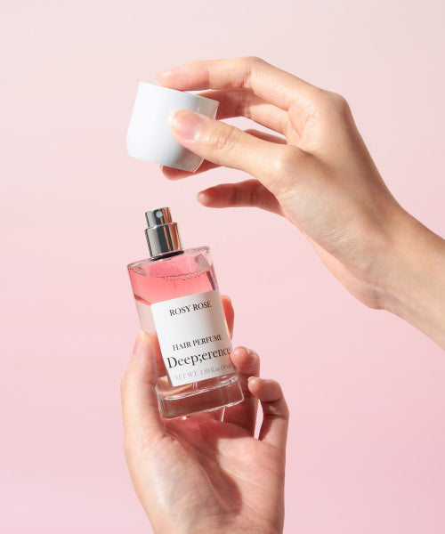 DEEPERENCE Perfume hair mist 50ml, choose 1 of 3 (rose/citrus/basil)