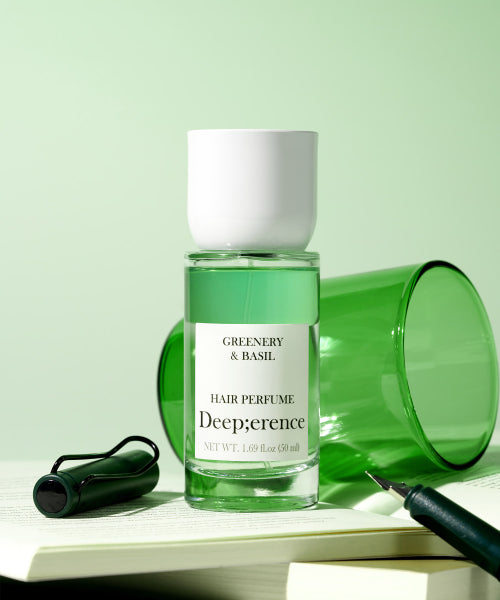 DEEPERENCE Perfume hair mist 50ml, choose 1 of 3 (rose/citrus/basil)