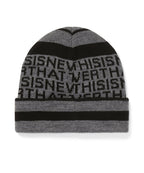 THISISNEVERTHAT THISISNEVERTHAT Striped Jacquard Beanie Grey