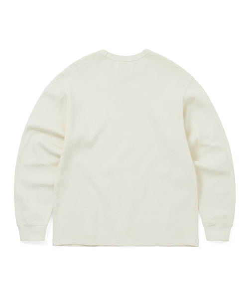 THISISNEVERTHAT THISISNEVERTHAT Waffle L/S Tee Ivory