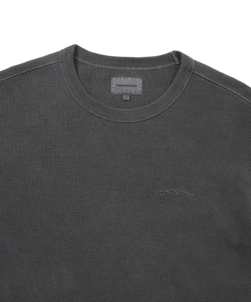 THISISNEVERTHAT THISISNEVERTHAT Waffle L/S Tee Charcoal