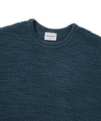 THISISNEVERTHAT THISISNEVERTHAT Wool Crochet Knit L/S Crew Blue