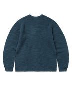 THISISNEVERTHAT THISISNEVERTHAT Wool Crochet Knit L/S Crew Blue