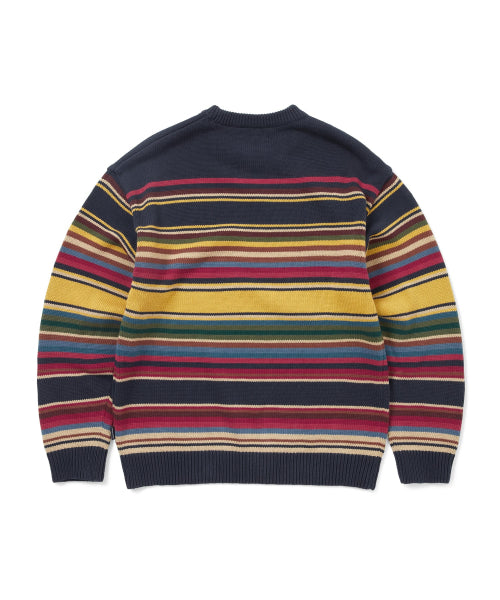 THISISNEVERTHAT THISISNEVERTHAT Multi Striped Sweater Navy/Yellow