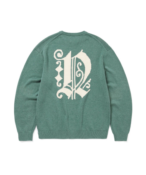 THISISNEVERTHAT THISISNEVERTHAT Fortuna N-Logo Sweater Teal