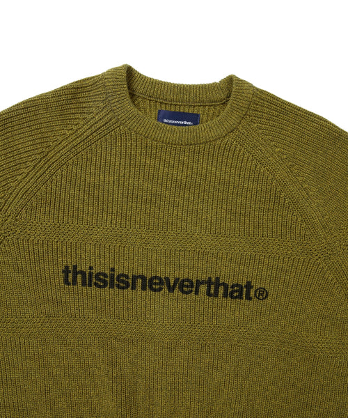 THISISNEVERTHAT THISISNEVERTHAT T-Logo Knit Sweater Mustard