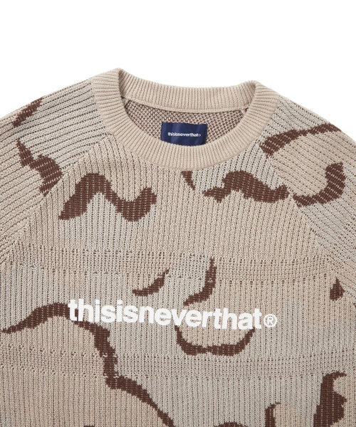 THISISNEVERTHAT THISISNEVERTHAT T-Logo Knit Sweater Camo