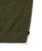 THISISNEVERTHAT THISISNEVERTHAT Hairy Knit Cardigan Olive Green