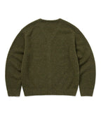THISISNEVERTHAT THISISNEVERTHAT Hairy Knit Cardigan Olive Green