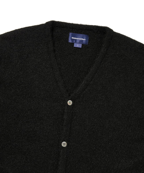 THISISNEVERTHAT THISISNEVERTHAT Hairy Knit Cardigan Black