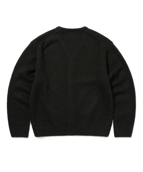 THISISNEVERTHAT THISISNEVERTHAT Hairy Knit Cardigan Black