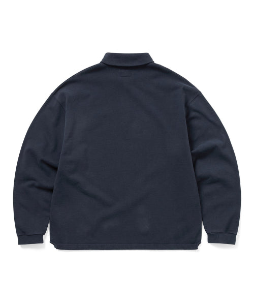 THISISNEVERTHAT THISISNEVERTHAT Half Zip Polo Sweatshirt Navy
