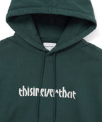 THISISNEVERTHAT THISISNEVERTHAT Circled Number Hoodie Sea Green