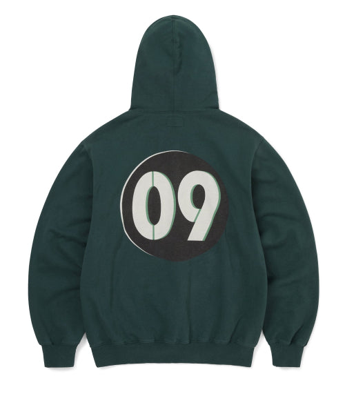 THISISNEVERTHAT THISISNEVERTHAT Circled Number Hoodie Sea Green