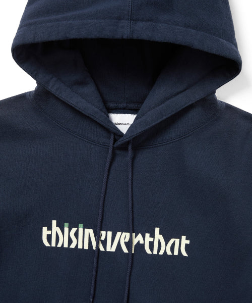 THISISNEVERTHAT THISISNEVERTHAT Circled Number Hoodie Navy