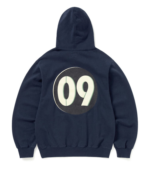 THISISNEVERTHAT THISISNEVERTHAT Circled Number Hoodie Navy