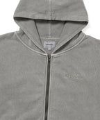THISISNEVERTHAT THISISNEVERTHAT Waffle Lined Zip Up Hoodie Dark Grey