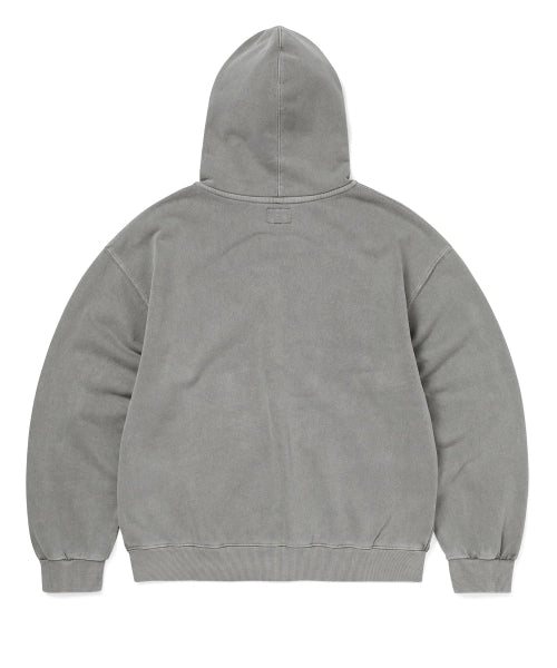 THISISNEVERTHAT THISISNEVERTHAT Waffle Lined Zip Up Hoodie Dark Grey