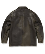 THISISNEVERTHAT THISISNEVERTHAT Washed Shearling Jacket Olive