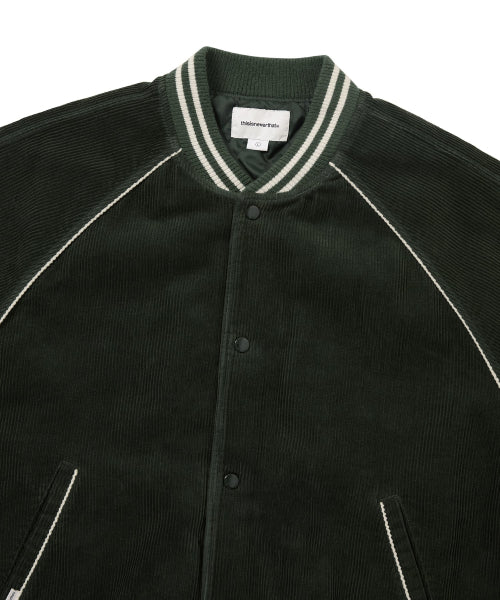 THISISNEVERTHAT THISISNEVERTHAT Corduroy Varsity Jacket Green