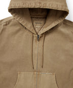 THISISNEVERTHAT THISISNEVERTHAT Overdyed Hooded Jacket Brown