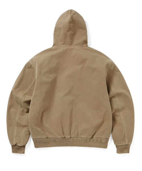 THISISNEVERTHAT THISISNEVERTHAT Overdyed Hooded Jacket Brown