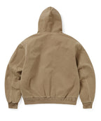 THISISNEVERTHAT THISISNEVERTHAT Overdyed Hooded Jacket Brown