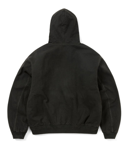 THISISNEVERTHAT THISISNEVERTHAT Overdyed Hooded Jacket Black