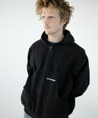 THISISNEVERTHAT THISISNEVERTHAT Overdyed Hooded Jacket Black