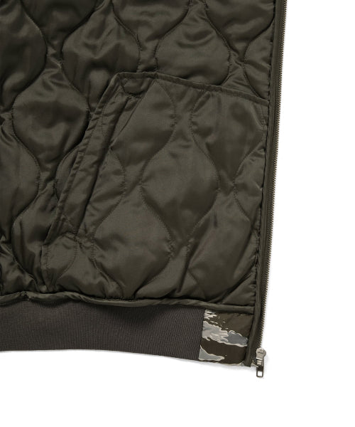 THISISNEVERTHAT THISISNEVERTHAT Quilted Hooded Jacket Olive