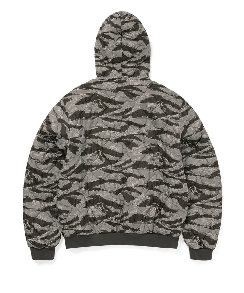 THISISNEVERTHAT THISISNEVERTHAT Quilted Hooded Jacket Olive