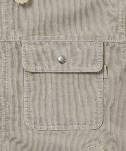 THISISNEVERTHAT THISISNEVERTHAT Sherpa Lined Corduroy Trucker Jacket Stone