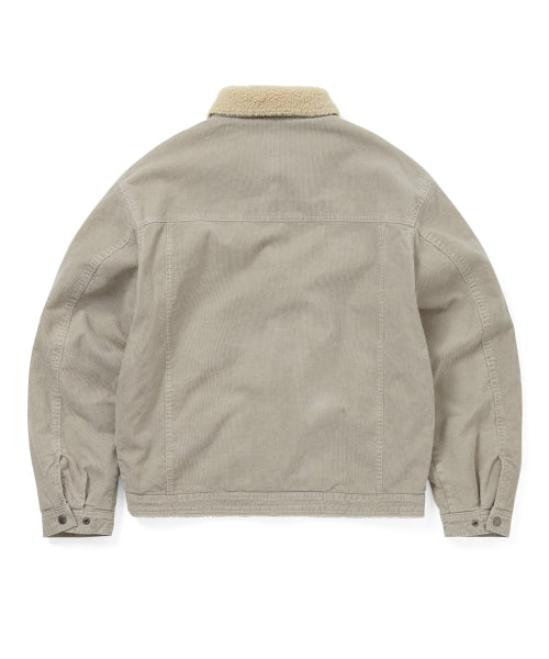 THISISNEVERTHAT THISISNEVERTHAT Sherpa Lined Corduroy Trucker Jacket Stone