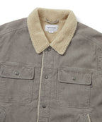 THISISNEVERTHAT THISISNEVERTHAT Sherpa Lined Corduroy Trucker Jacket Grey
