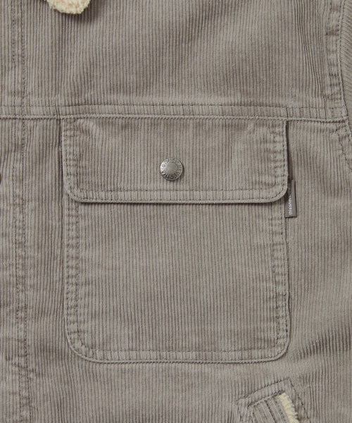 THISISNEVERTHAT THISISNEVERTHAT Sherpa Lined Corduroy Trucker Jacket Grey