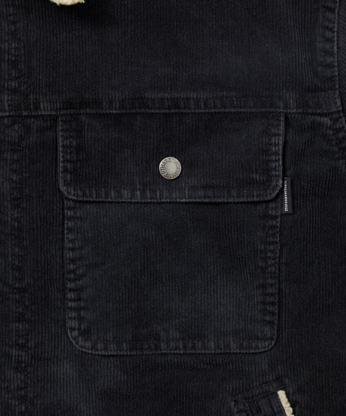 THISISNEVERTHAT THISISNEVERTHAT Sherpa Lined Corduroy Trucker Jacket Black