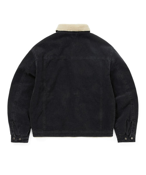 THISISNEVERTHAT THISISNEVERTHAT Sherpa Lined Corduroy Trucker Jacket Black
