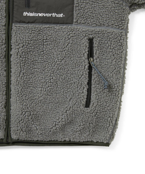 THISISNEVERTHAT THISISNEVERTHAT SP Sherpa Fleece Jacket Charcoal
