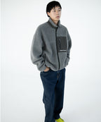 THISISNEVERTHAT THISISNEVERTHAT SP Sherpa Fleece Jacket Charcoal
