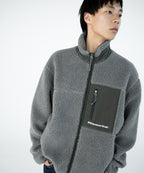 THISISNEVERTHAT THISISNEVERTHAT SP Sherpa Fleece Jacket Charcoal