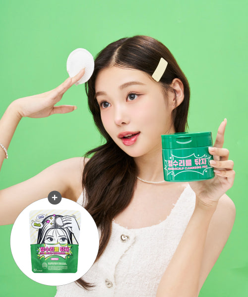 DONGKOOK PHARM [2PACK] Clean the top of your head: 30 pads + 30 refills / No-sebum hair pad