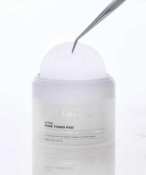 BABACO Actoin Pore Toner Pads 60 sheets (+ Free Pante Barrier Cream Sachet)