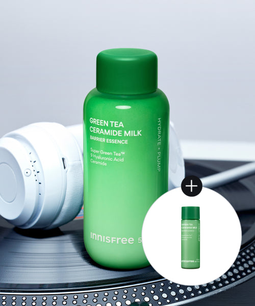 innisfree [Free gift] Green tea ceramide milk essence 160mL + 1 25mL + 1 volcanic foam 30g
