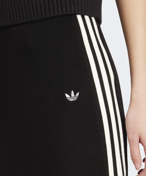 ADIDAS ADIDAS 3-Stripe Knit Skirt - Black