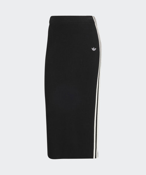ADIDAS ADIDAS 3-Stripe Knit Skirt - Black