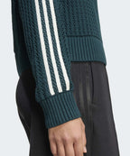 ADIDAS ADIDAS Knitted crew sweatshirt - Aura Ivy