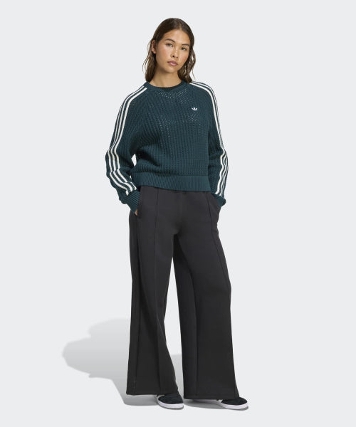 ADIDAS ADIDAS Knitted crew sweatshirt - Aura Ivy