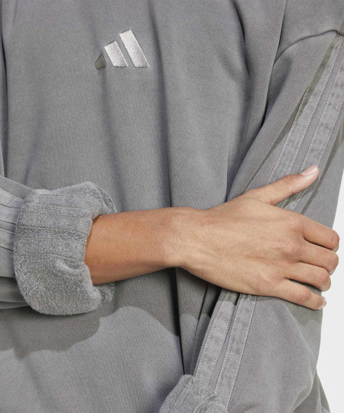 ADIDAS ADIDAS Fleece Washed Hoodie - Black