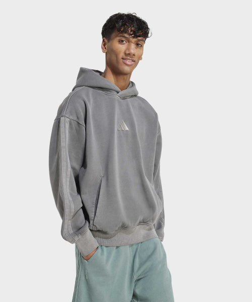 ADIDAS ADIDAS Fleece Washed Hoodie - Black