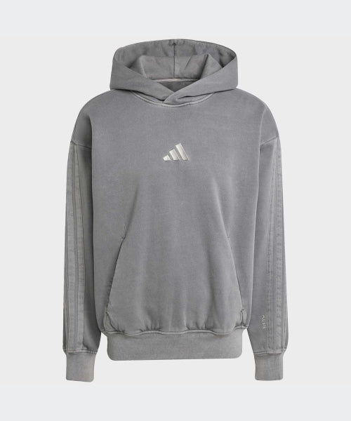 ADIDAS ADIDAS Fleece Washed Hoodie - Black